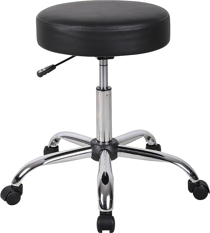Boss Office Products Be Well Medical Spa Stool in Black