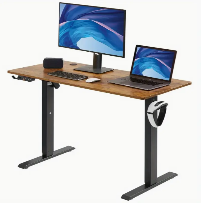 VEVOR Height Adjustable Table 47.2 x 23.6 inches 3-key mode Electric Standing table Complete table Solid bimetal frame for maximum load 180 LBS Computer sitting table for home and office