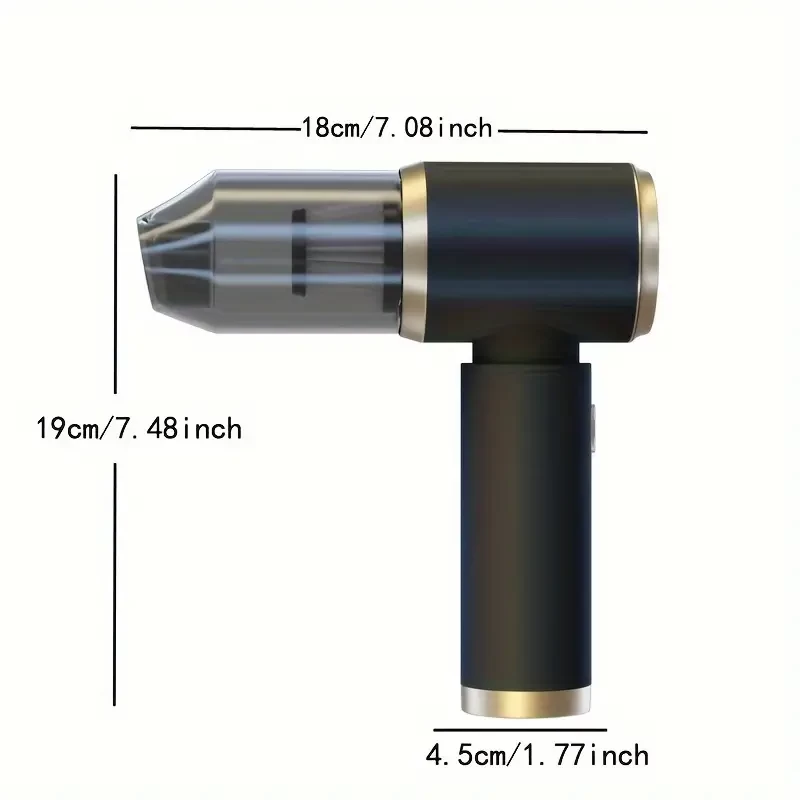 1pc, 75W Motor Wireless Car Vacuum Cleaner - High-Power Household Vacuum Cleaner For Car, Home, And RV - Strong Suction And Cleaning Accessories Included