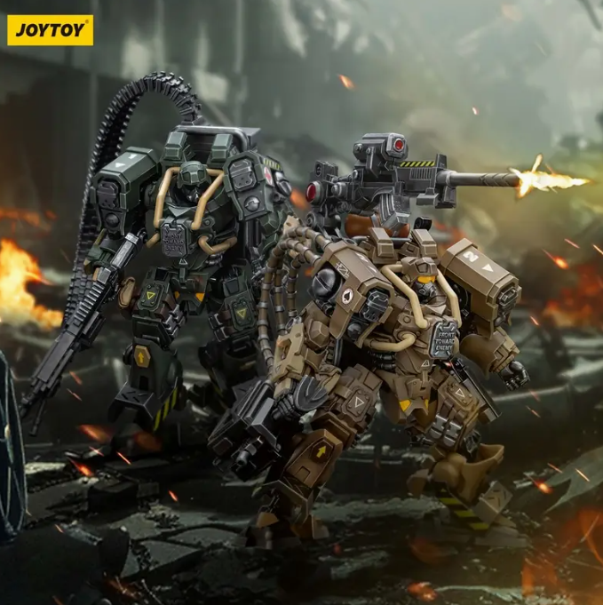 JOYTOY Black Jack First Heavy Cavalry Mech model - Bat and Black Jack second Heavy Attack Mech model - Batreio, collectible dolls, ABS resin, mixed colors, toys and game accessories