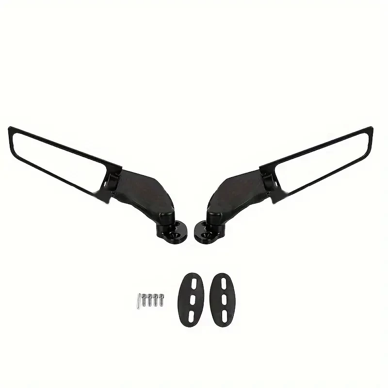 1set Motorcycle Modified Universal Fixed Wind Wing Rearview MirrorSpoiler For Kawasaki For Yamaha For Honda For Ducati