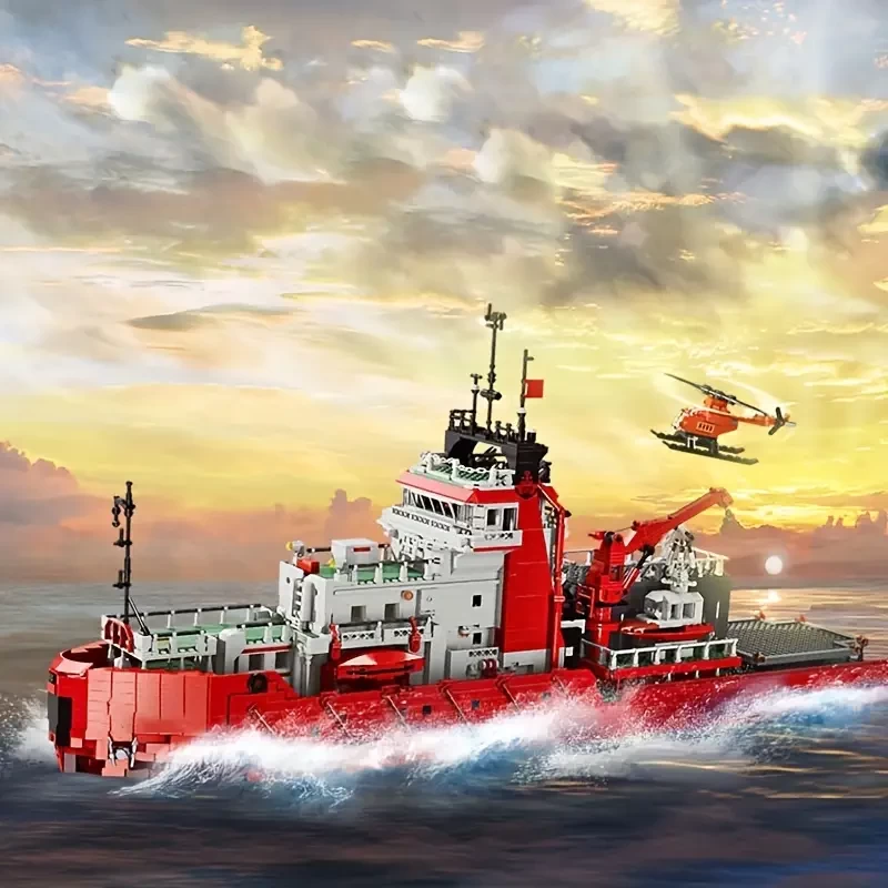 6000pcs Large Icebreaker Assembling Building Blocks, Assemble Toy Model, Commemorative Decorations, Diy Gift