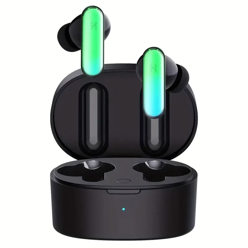 HHOGene GPods Digital Earphone With Noise Reduction And True Wireless TWS Sports Running Light-up Earphones Earpods For Airpods White
