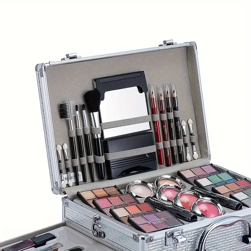 Professional Multifunctional Makeup Set, 106pcs Makeup Tools Eyeshadow Lipstick Mascara Lip Liner Makeup Brush Makeup Artist Makeup Gift Box