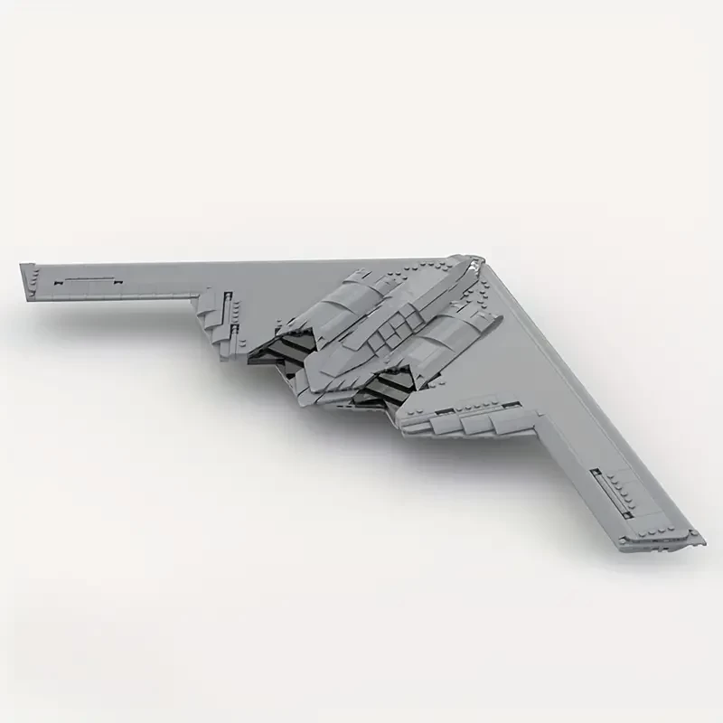 B-2 bomber, 1847 pc, combat stealth combat building block set, 1:72 scale, super cool building block decoration, perfect Christmas and Valentine's Day gift