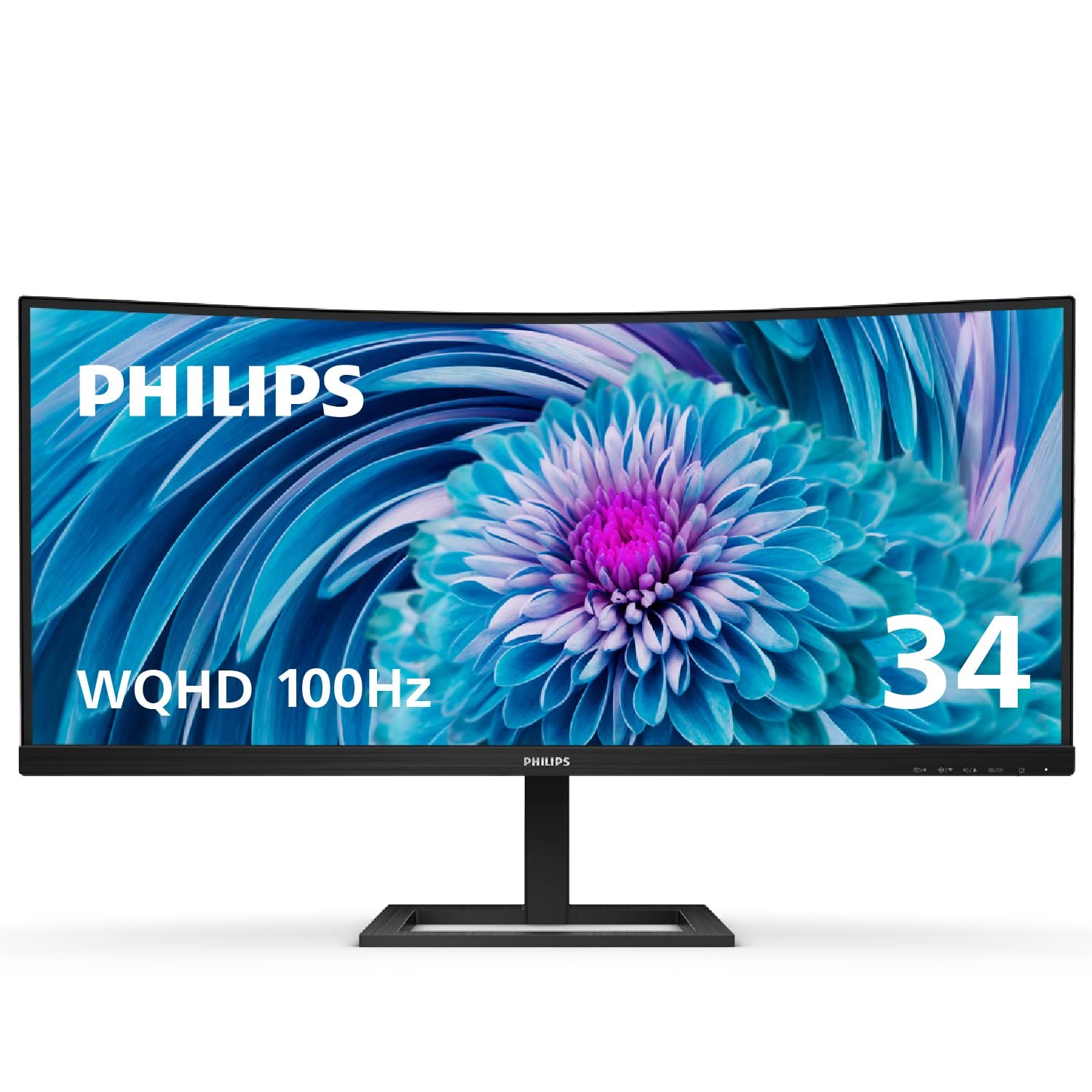 PHILIPS 346E2CUAE 34" Curved Frameless, UltraWide QHD 3440x1440,100Hz, 121% sRGB