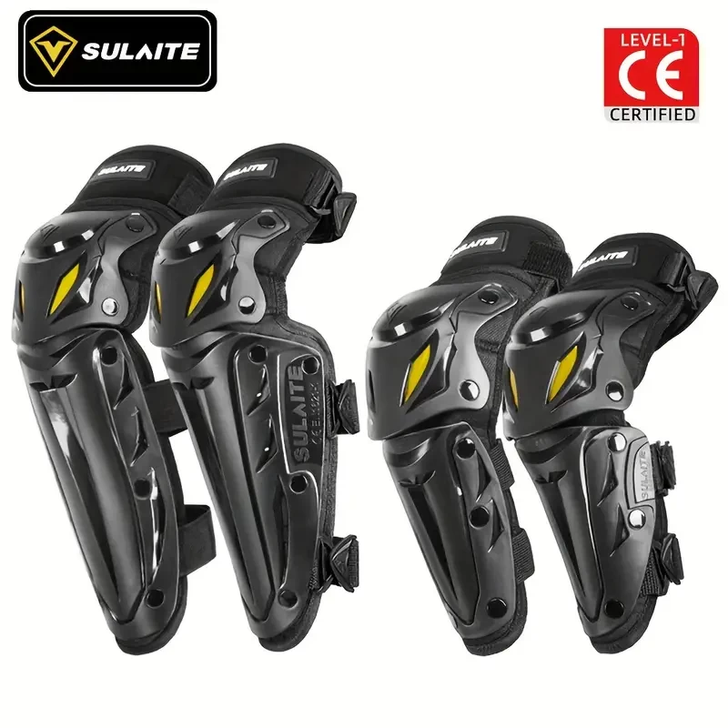 Motorcycle Knee Elbow Pads Set Combo Motorcycle Thickened Knee Pads Protective Gear Equipment Motocross Motorbike Riding Elbow Guard