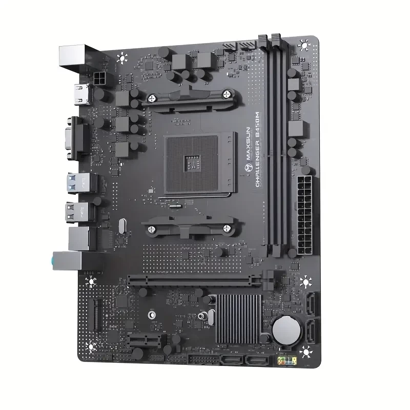 Maxsun B450M Motherboard Gaming Desktop M-ATX DDR4 USB3.2 PCIE 3.0 Placa Mae Supports CPU AMD AM4 Ryzen R3 R5 5600/4500/3600