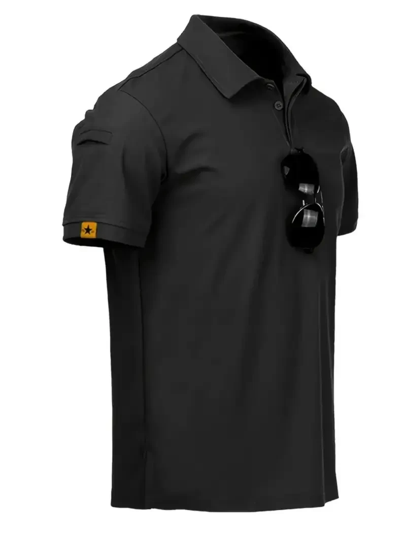 3 pieces Men's short sleeve collar tie golf T-shirt, solid color, casual style, light stretch, regular version, summer top, suitable for outdoor and sports activities