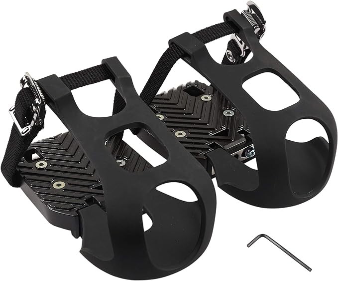 CyclingDeal Bike Bicycle Toe Clips Cage ONLY - Compatible with Peloton Bike & Bike+ Pedals Adapters - Convert Look Delta Pedals to Dual Function Pedals - Ride with Sneakers Visit the CyclingDeal Store