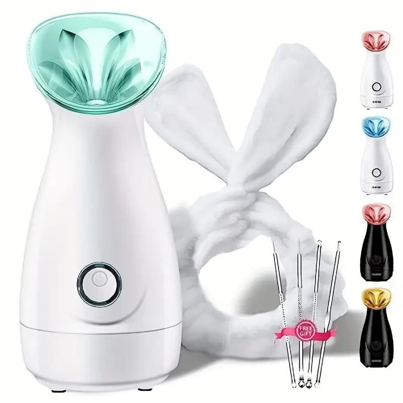 Facial Steamer Nano Ionic Hot Mist Face Steamer Home Sauna SPA Face Humidifier Atomizer For Women Men Moisturizing Unclogs Pores Spa Quality