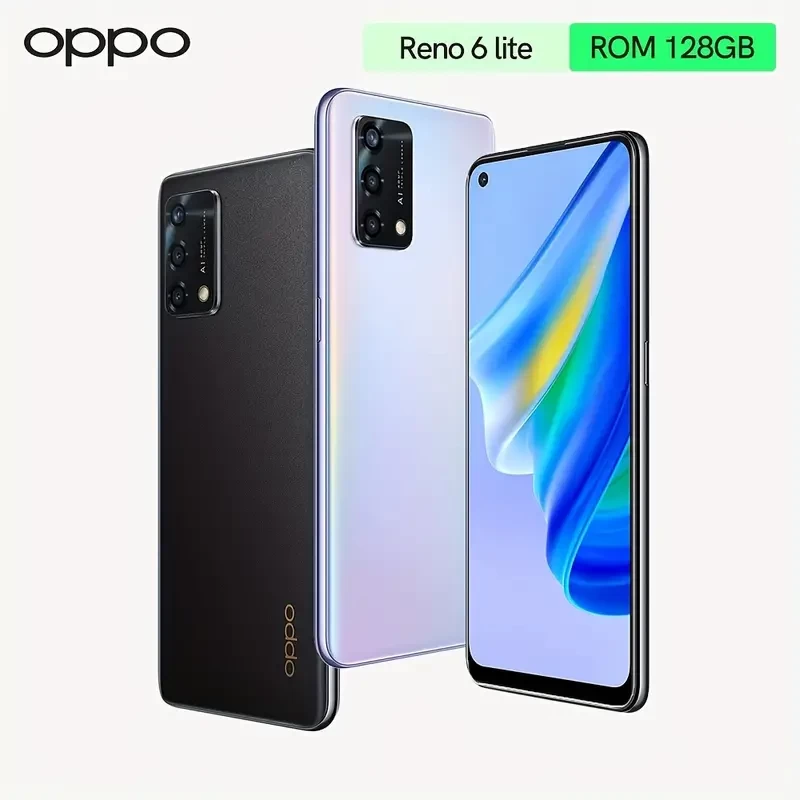 OPPO Reno6 Lite 4G Smartphone 6GB128GB Supports Up To 11GB Extended RAM Qualcomm Snapdragon 662 Processor 6.43 AMOLED Display 5000mAh Battery 33W Fast Charging 48MP AI Beautification Camera ColorOS 11